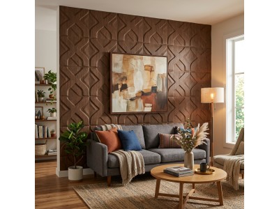 R179-2-20 Панель стінова у рулоні 3D 700х19600х2мм Коричневий SW-00002280: легке та швидке оновлення інтер'єру