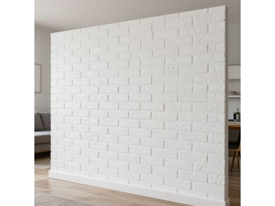 R001-2-20 Панель стінова в рулоні 3D 700х19600х2мм Біла Цегла SW-00002277: ідеальне рішення для декорування стіни