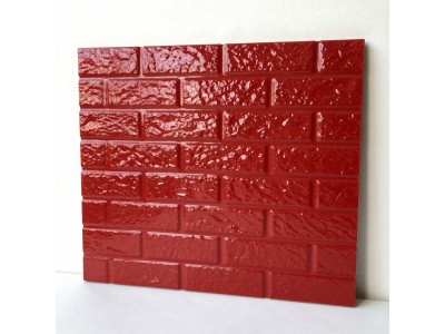 Самоклеюча декоративна 3D панель Червона цегла піщаник: стильний акцент для вашого інтер’єру