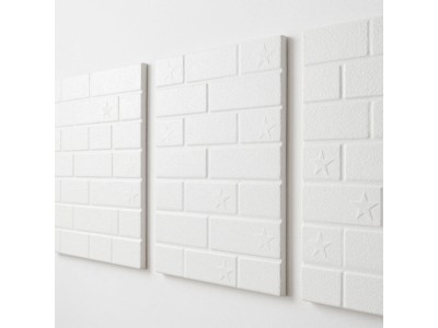 Декоративна 3D панель самоклейка Зірки: легко створіть стильну білу стіну