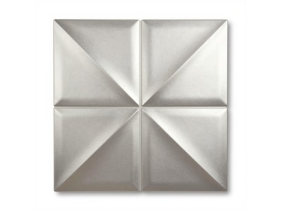 3D панель 700х700х6мм Срібло SW-00001951 — естетика та універсальність для вашого інтер'єру