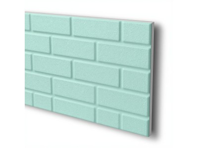 3D панель самоклеюча 700х770х3мм цегла М'ята: стильний декор для вашого інтер'єру