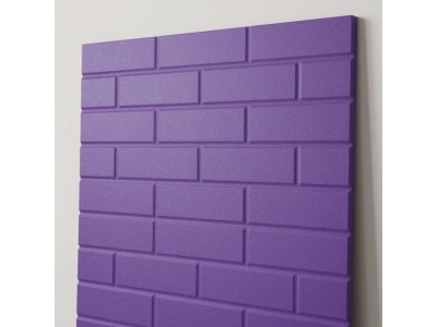 3D панель самоклеюча 700х770х3мм цегла Фіолетова — стильний акцент у вашому інтер’єрі