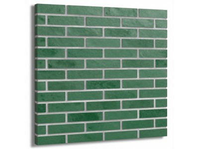 Панель стінова 700х700х5мм Зелена цегла зі сріблом SW-00001803 — стиль і простота встановлення для вашого інтер'єру