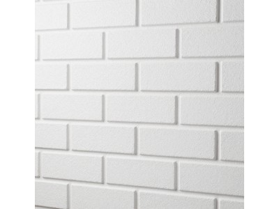 Самоклеюча 3D панель 3080x700x5мм Біла Кладка: стиль і практичність у дизайні оселі