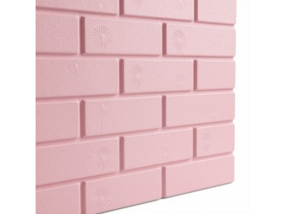 Декоративна 3D панель самоклейка 700х770х5мм Кульбабка (світло-рожева цегла): стиль і комфорт у вашому інтер'єрі