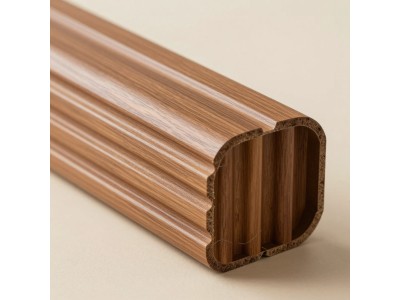 Рейка декоративна WPC кругла стінова 3000х152х15мм Каштан: стильний декор для вашого інтер’єру