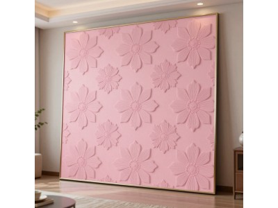 Панель стінова 3D 700х700х4мм Рожеві квіти — стильний акцент у вашому інтер’єрі