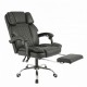 Офісне крісло до 150 кг з масажною подушкою та підставкою для ніг Master Prestige KO42CZ Premium Чорне