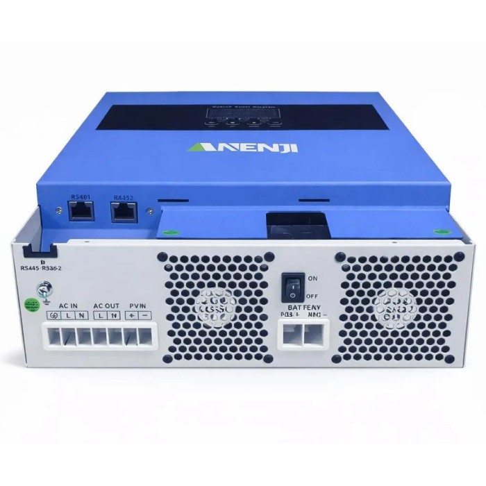 4,2 кВт LiFePO4 Комплект резервного живлення інвертор Anenji WiFi+2 акумулятори Anvolan 12V 50Ah для квартири, будинку