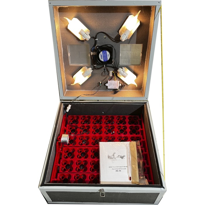 Інкубатор Квочка ІБ-36/144 з автоматичним переворотом, пластикові лотки