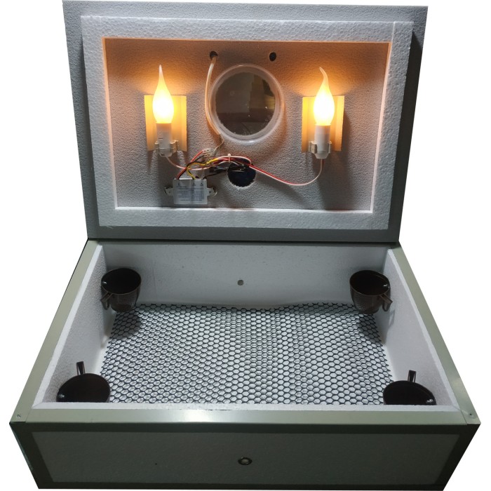 Інкубатор Квочка 100 яєць ручний переворот, металевий куточок, цифровий