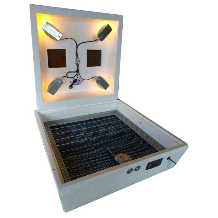 Інкубатор Квочка ІБ-72/120, автомат, цифровий, сітка під курку і перепілку, 4 лампи