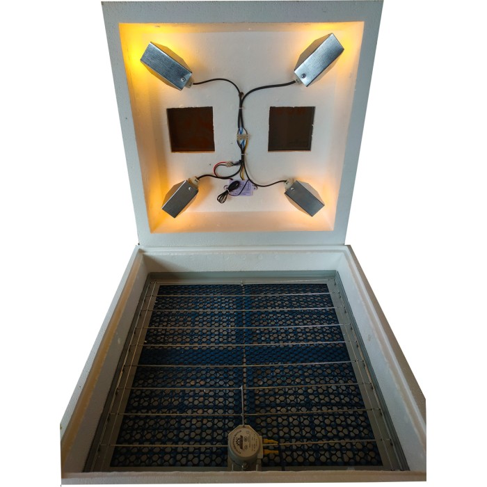 Інкубатор Квочка ІБ-72/120, автомат, цифровий, сітка під курку і перепілку, 4 лампи