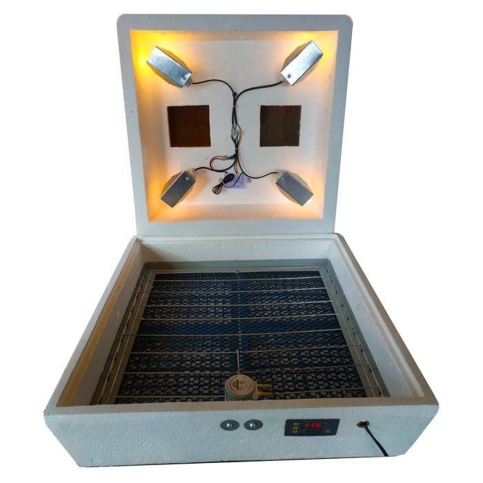 Інкубатор Квочка ІБ-72/120, автомат, цифровий, сітка під курку і перепілку, 4 лампи