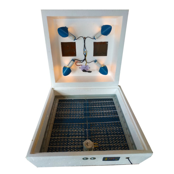 Інкубатор Квочка ІБ-72/120, автомат, цифровий, сітка під курку і перепілку, 4 лампи