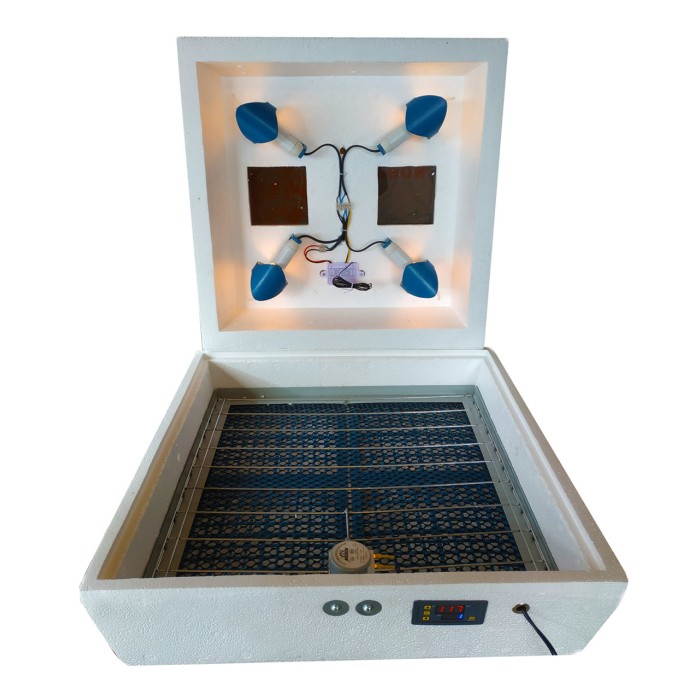 Інкубатор Квочка ІБ-72/120, автомат, цифровий, сітка під курку і перепілку, 4 лампи