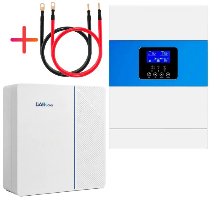 6.5 кВа LiFePO4 Комплект резервного живлення інвертор Daxtromn + акумулятор DAH Solar 51.2V 100Ah для квартири, будинку