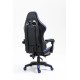 Крісло геймерське професійне Gamery з масажною подушкою, чорно-синє комп'ютерне