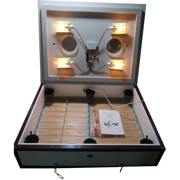 Інкубатор Квочка ІБ-140 яєць механічний переворот, цифровий, метал куточок