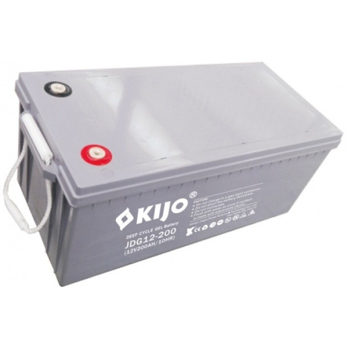12V/200Ah Акумуляторна батарея гелева Kijo JPC GEL для резервного живлення