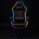 Крісло геймерське ProGame з RGB підсвіткою GX-150, підставка для ніг, комп'ютерне ігрове