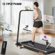 Бігова доріжка до 12 км/год IseFit 1200W, до 120 кг, з дугою, 15 програм тренувань, складна, електрична Sy-T4018