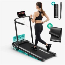 Бігова доріжка Sportconic P106FA Pro з регульованим кутом нахилу, до 12 км/год, до 110 кг, з ручками, пультом + захисний килимок