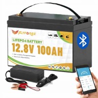 LiFePO4 12V / 100Ah (1280 Wh) з Bluetooth Акумулятор FLYFOREE для систем безперебійного живлення (UPS) будинку