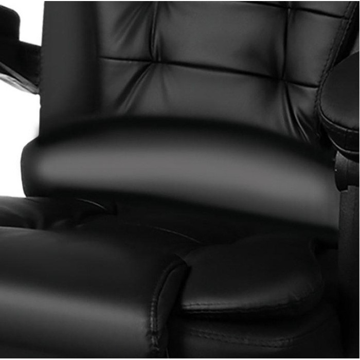 Офісне крісло Boss 23286 Premium з масажною подушкою, з підніжкою Чорне комп'ютерне крісло