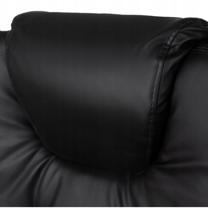 Офісне крісло Boss 23286 Premium з масажною подушкою, з підніжкою Чорне комп'ютерне крісло