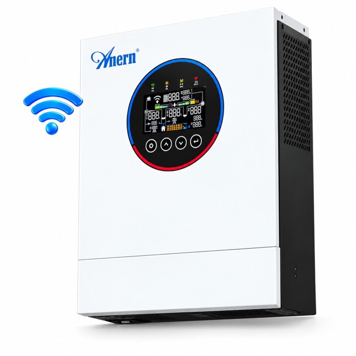 6,5 кВт Гібридний сонячний інвертор Anern AN-FGI-S6500, Wi-Fi, 120А