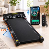 Бігова доріжка Fitonix XD-W2S до 10 км/год, 120 кг, компактна, ручне регулювання нахилу, LED дисплей