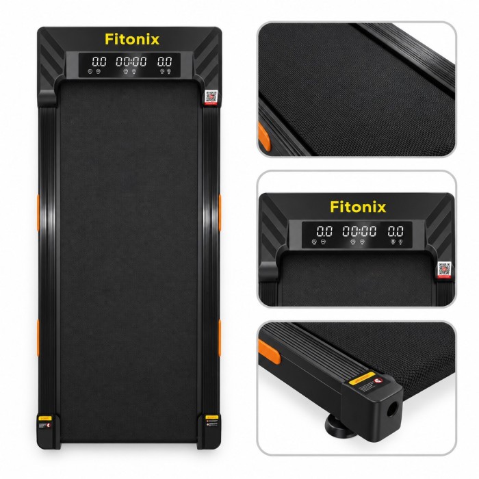 Бігова доріжка Fitonix XD-W2S до 10 км/год, 120 кг, компактна, ручне регулювання нахилу, LED дисплей