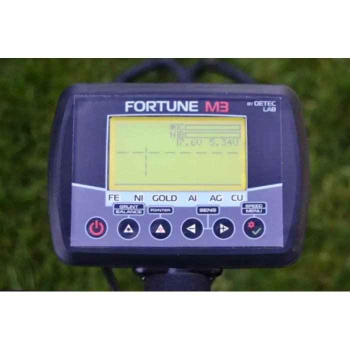 Металошукач Фортуна М3/Fortune M3 корпус PL2943, великий ЖК-дисплей 7*4 Winstar