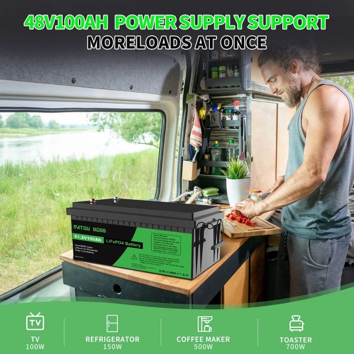 Комплект 5 кВт + 5.1 кВт*г інвертор Anenji з WiFi-модулем + акумулятор Datouboss LiFePO4 48V/100Ah для резервного живлення  будинку, квартири