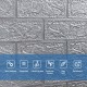 Самоклеюча 3D панель в рулоні 19600x700x3мм Срібна Цегла (R017-3-20) SW-00001197
