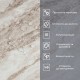 Самоклеюча вінілова плитка в рулоні 600х3000х2мм Перламутровий мармур Глянсова SW-00001283