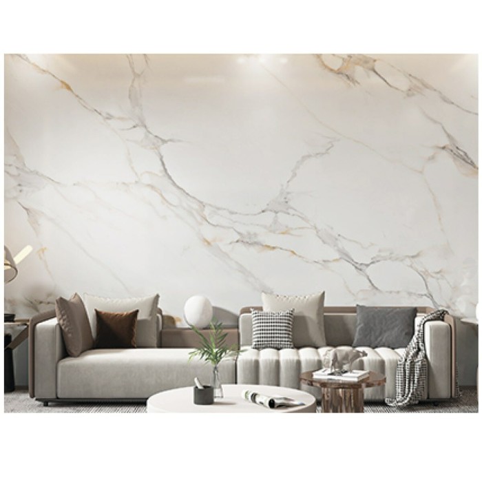 Самоклеюча вінілова плитка набір (6 рулонів) 3600х2800х2мм Бежевий мармур SW-00001448