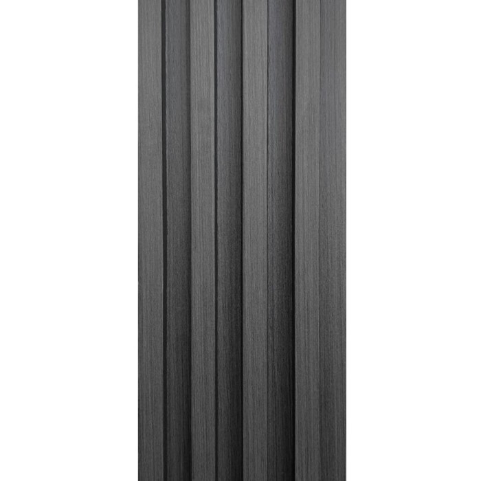 Рейка декоративна WPC стінова 3000х160х23мм Графіт SW-00001529