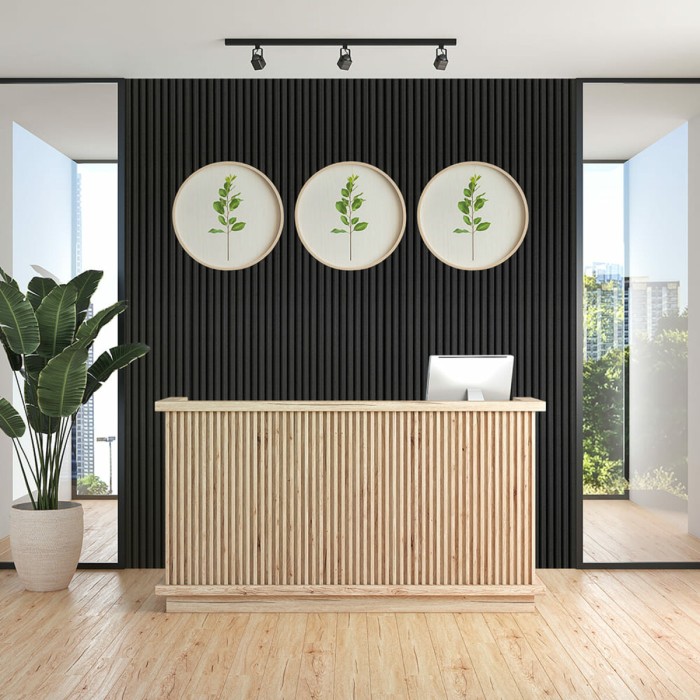 Рейка декоративна WPC стінова 3000х160х23мм Антрацит SW-00001532