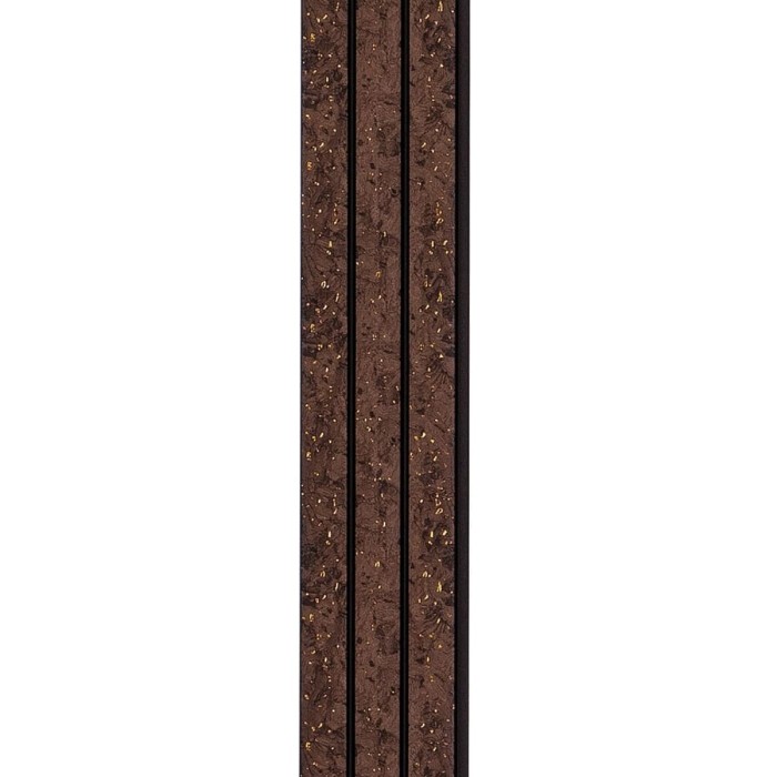 Рейка декоративна PS 2900х120х12мм Темно-коричневий із золотими вкрапленнями SW-00001737