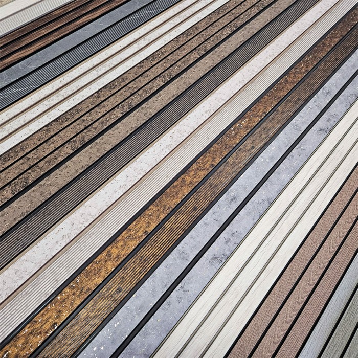 Рейка декоративна PS 2900х120х12мм Бежевий меланж із золотими вкрапленнями (D) SW-00001742