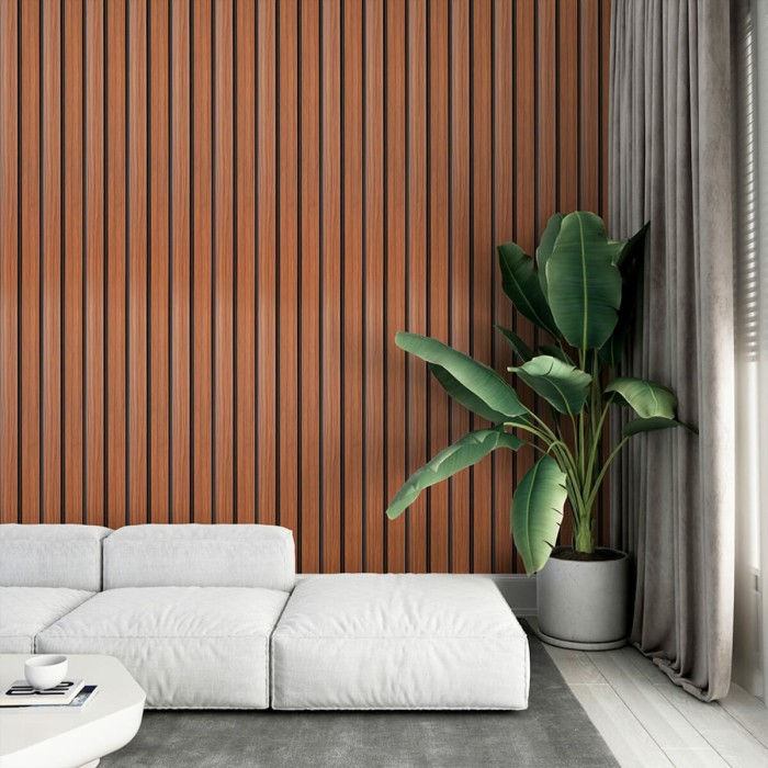 Рейка декоративна PS 2900х120х12мм Темний дуб SW-00001746