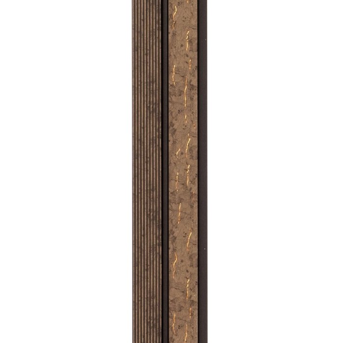 Рейка декоративна PS 2900х120х12мм Коричневий із золотими прожилками SW-00001749