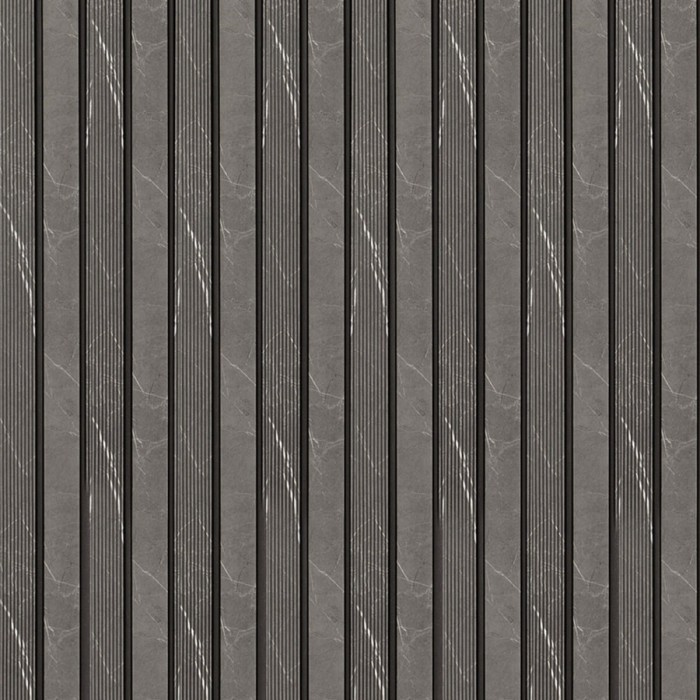 Рейка декоративна PS 2900х120х12мм Сірий мармур SW-00001751