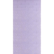 Самоклеюча 3D панель 3080x700x3мм Світло-фіолетова Цегла SW-00001758