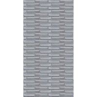 Самоклеюча 3D панель 3080x700x5мм Кладка Срібло SW-00001760