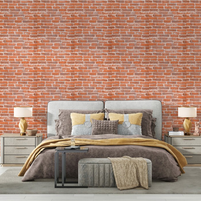 Самоклеюча 3D панель3080x700x3мм Руда Катеринославська Цегла SW-00001762