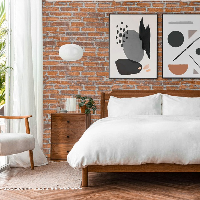 Самоклеюча 3D панель3080x700x3мм Руда Катеринославська Цегла SW-00001762